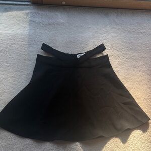 Zara Elegant Black Women's Skirt with waist cut outs